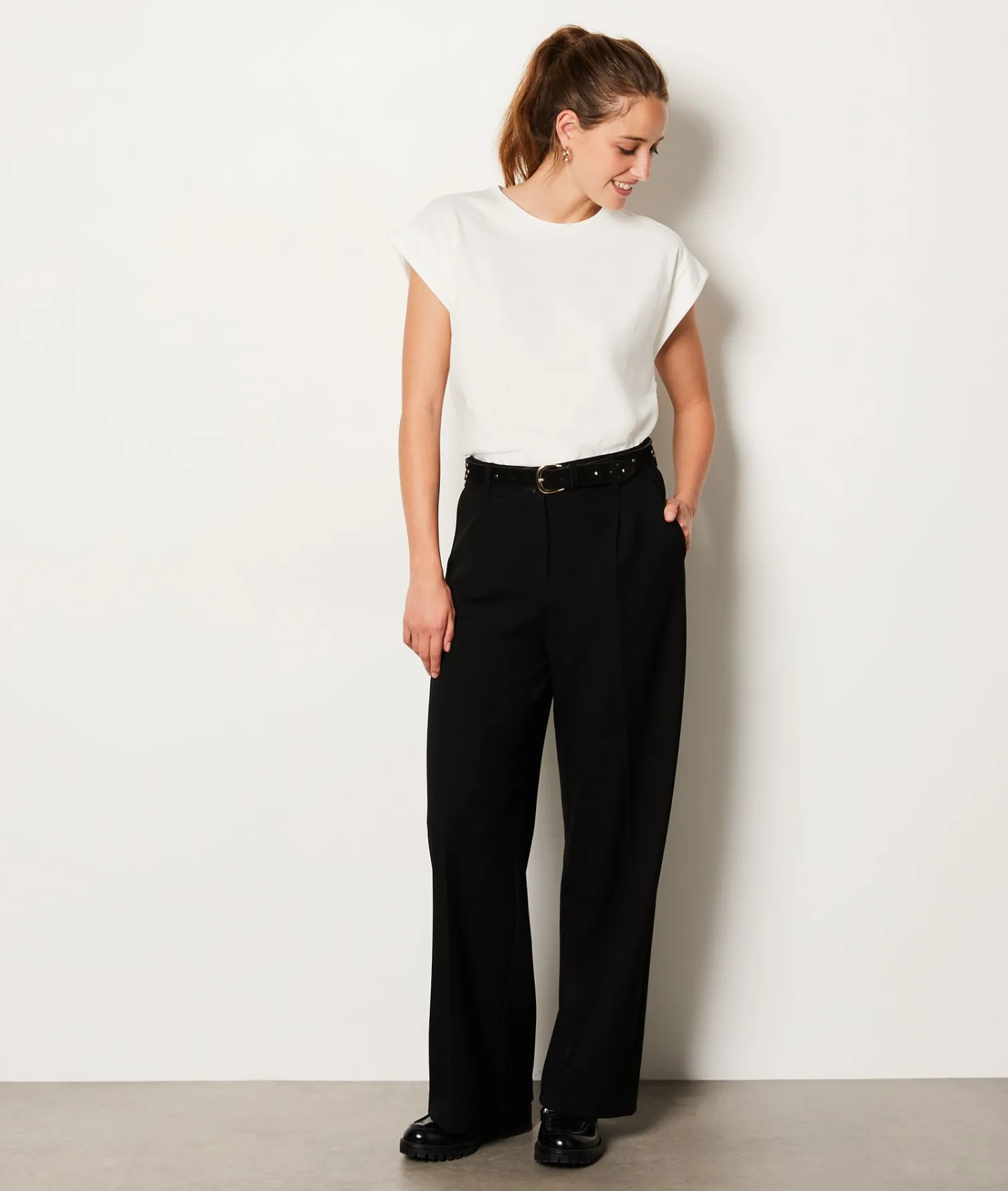 Etam 100% Cotton T-Shirt ECRU Flash Sale