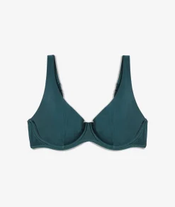 Etam Balconette Bikini Top GREEN Flash Sale