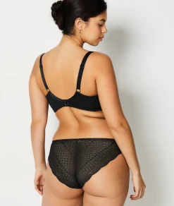 Etam Balconette Minimizer Bra with -1 Size Effect NOIR New