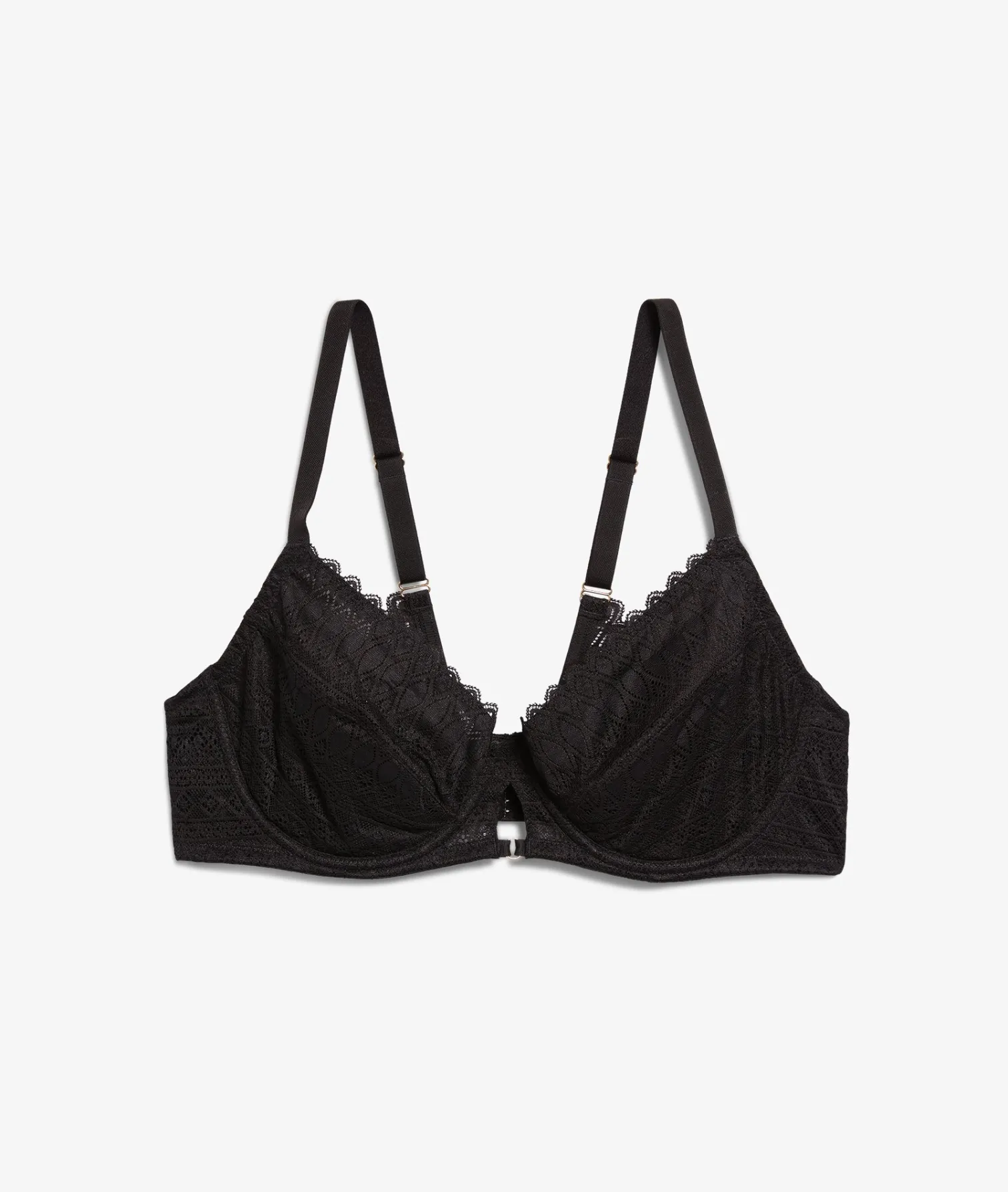 Etam Balconette Minimizer Bra with -1 Size Effect BLACK Cheap