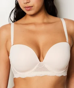 Etam Bandeau coques fines bretelles amovibles - bonnet D ROSEPOUDRE Best Sale