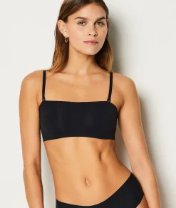 Etam Bandeau sans armatures en microfibre NOIR Shop