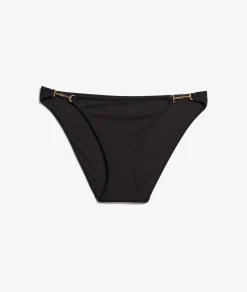 Etam Bikini Bottom with Jewellery Details BLACK Shop