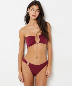 Etam Bikini Bottom with Ring Detail GARNETBORDEAUX Store