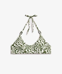 Etam Bikini Top with Ring Details WHITE Cheap