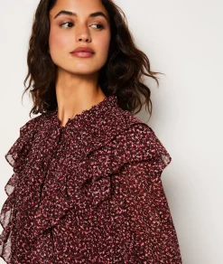 Etam Blouse à motifs avec volants IMPFDBRIQUE Hot