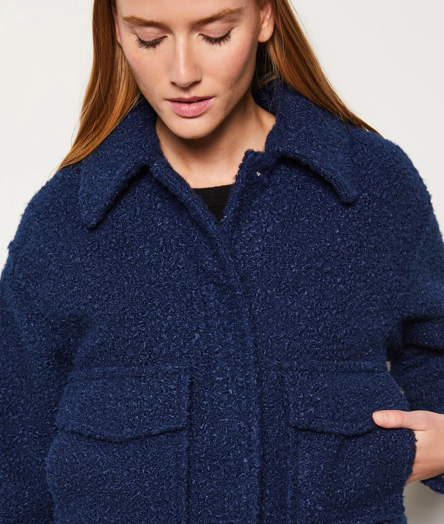 Etam Blouson effet bouclette BLEUNUIT Online