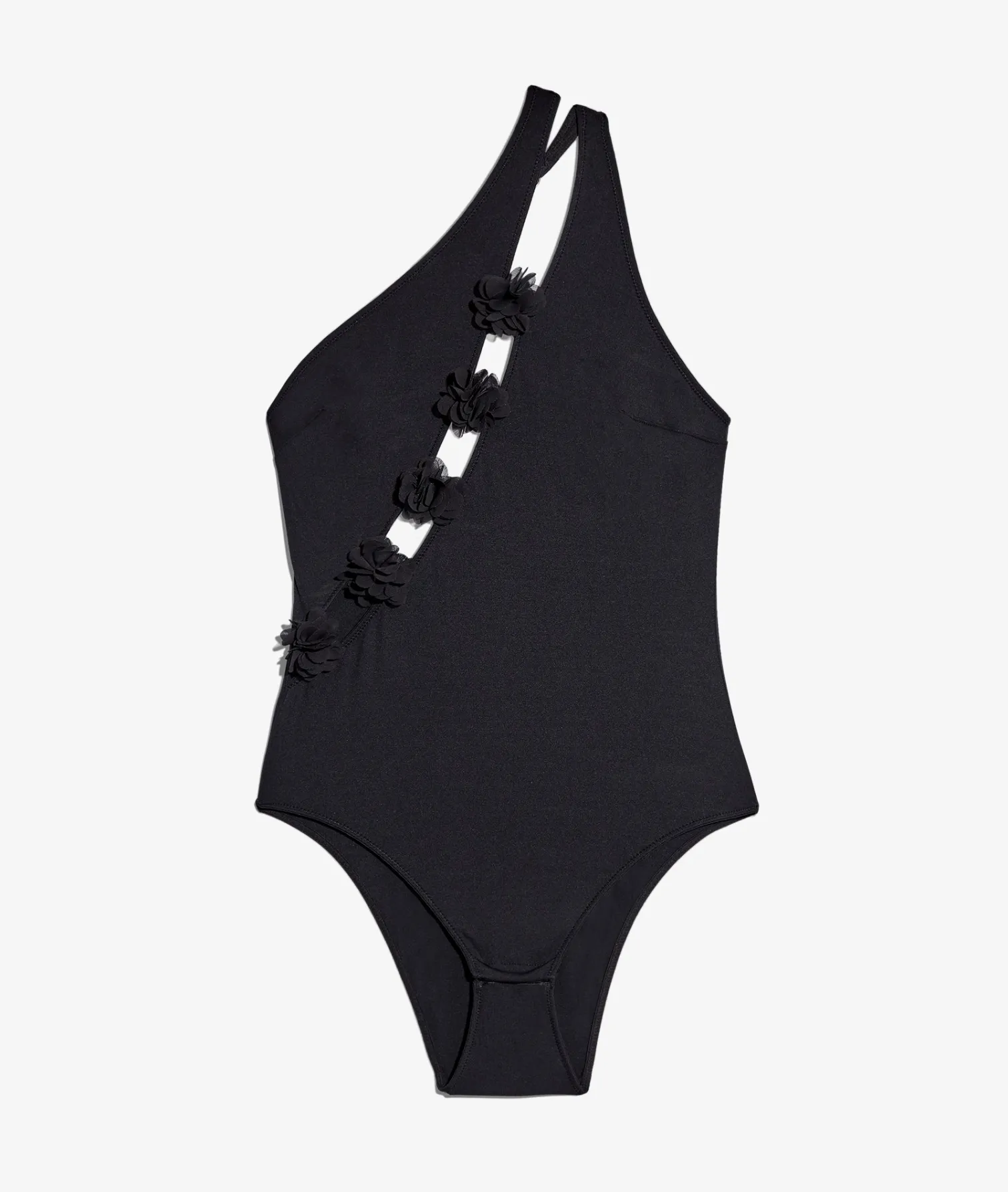 Etam Body asymétrique détails fleurs NOIR Online