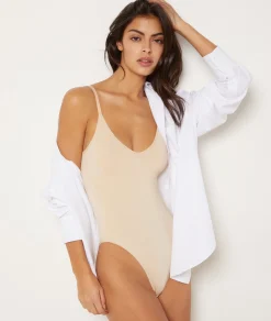 Etam Bodysuit - Medium Control NUDE Sale