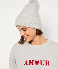 Etam Bonnet à pompon GRISCLAIR New