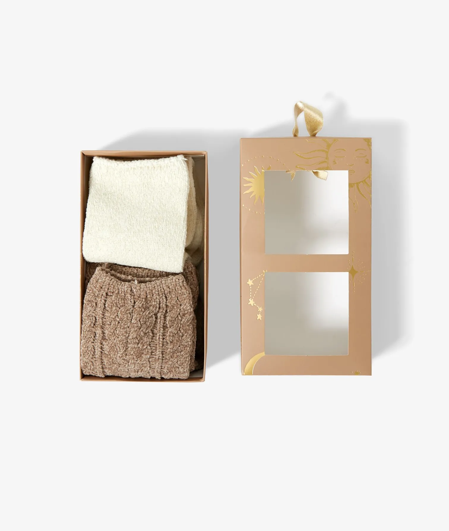 Etam Boîte cadeau lot de 2 chaussettes BEIGE Store