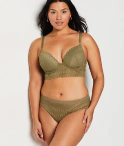 Etam Bra N.5 - The Lightly Lined Plunge Bra KHAKI Shop