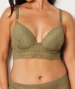 Etam Bra N.5 - The Lightly Lined Plunge Bra KHAKI Shop