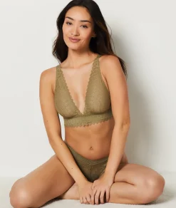 Etam Bra N.8 - The Wireless Triangle Scarf KHAKI Best