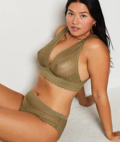 Etam Bra N.8 - The Wireless Triangle Scarf KHAKI Best