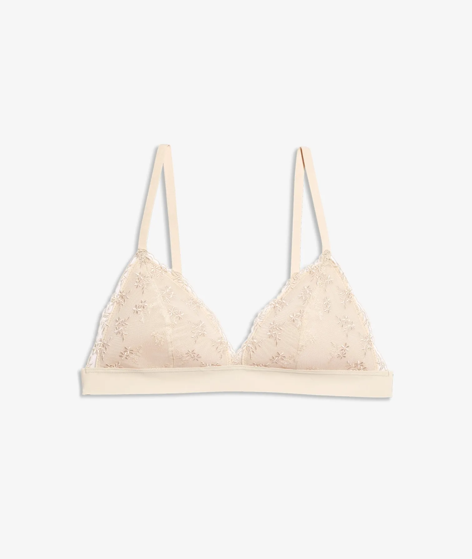 Etam Bra N.8 - The Wireless Triangle with Spacer Cups ECRU Cheap