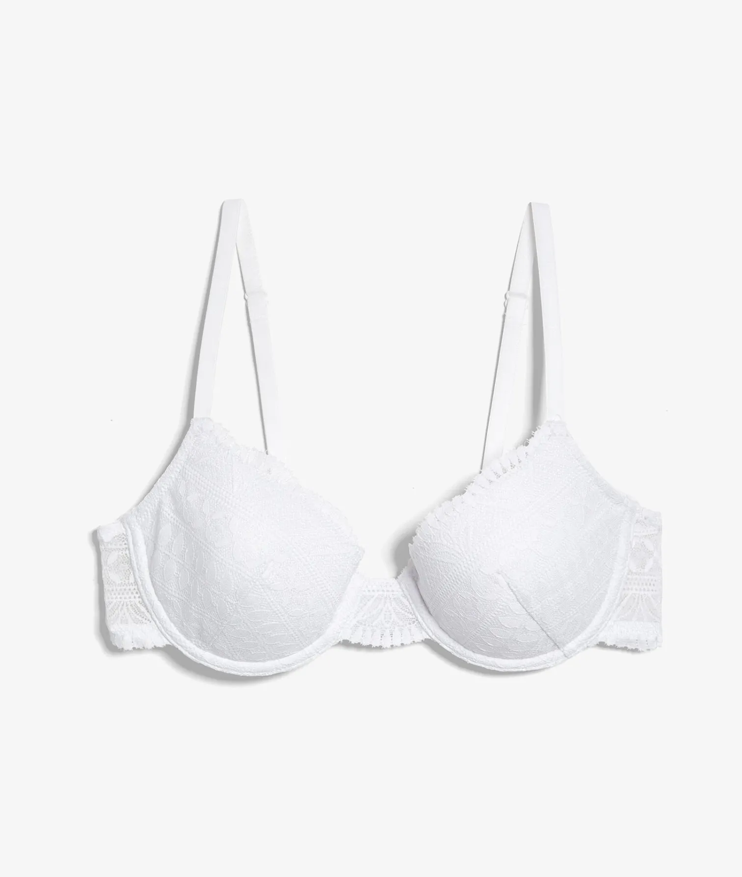 Etam Bra No. 4 - Lightly Lined Demi Bra BLANC Fashion