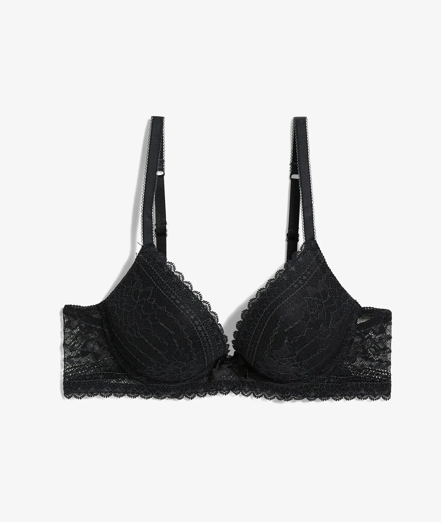 Etam Bra No. 2 - Plunging Push-Up BLACK Hot