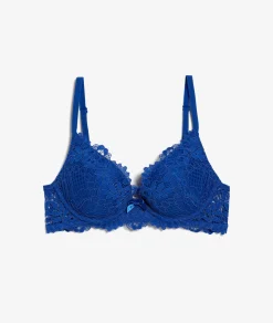 Etam Bra No. 2 - Plunging Push-Up INDIGO Cheap