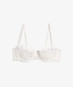 Etam Bra No. 9 - The Balconette Bra WHITE Clearance