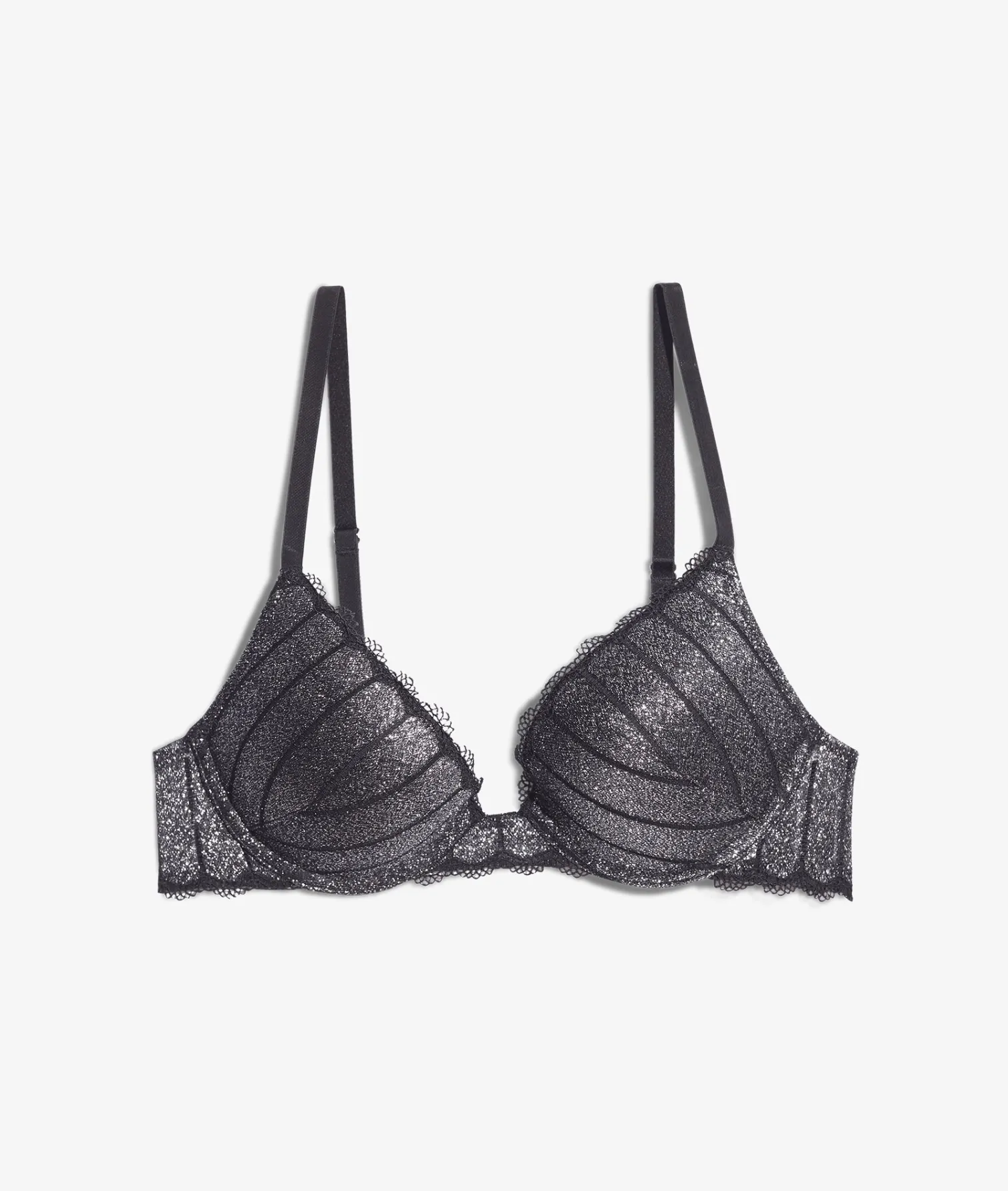 Etam Bra No. 2 - The Iridescent Plunge Push-Up NOIR Sale