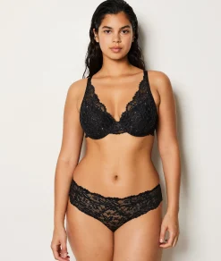 Etam Bra No. 6 - The Lightly Lined Wrap Bra IMPFDBLACK Online