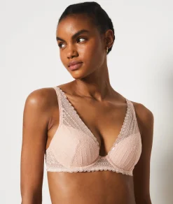 Etam Bra No. 6 - The Lightly Lined Wrap Bra BLUSH Flash Sale