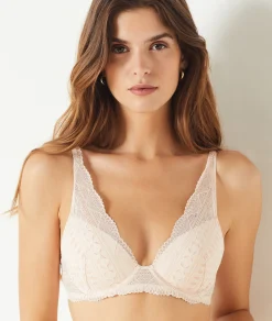 Etam Bra No. 6 - The Lightly Lined Wrap Bra ROSEPOUDRE Clearance