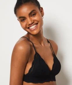 Etam Bra No. 8 - The Wireless Triangle Bra NOIR Cheap