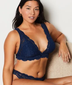 Etam Bra No. 8 - The Wireless Triangle Bra MARINE Discount