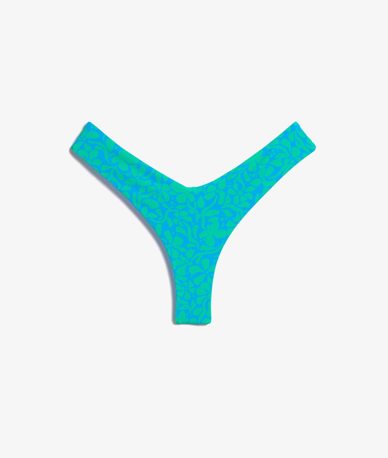 Etam Brazilian Bikini Brief with High-Leg Bikini Bottom Pattern BLUEGREEN Store