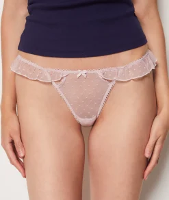 Etam Brazilian Brief in Tulle POWDERPINK Store