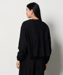 Etam Broderie Anglaise Shirt BLACK Store