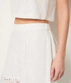 Etam Broderie Anglaise Trousers WHITE Shop