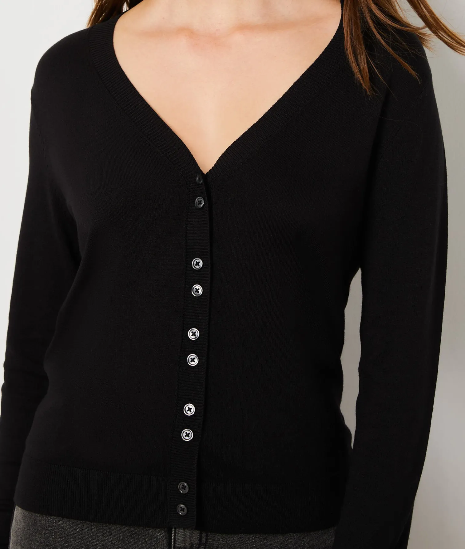 Etam Buttoned Cardigan BLACK Sale