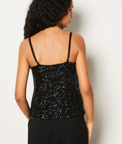 Etam Caraco à sequins NOIR Cheap