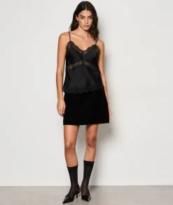 Etam Caraco satiné en dentelle NOIR Best Sale