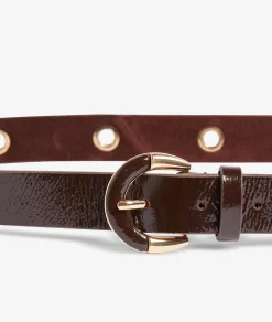 Etam Ceinture en cuir CHOCOLAT Best Sale