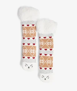 Etam Chaussettes antidéranpentes ECRU Outlet