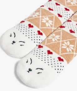 Etam Chaussettes antidéranpentes ECRU Outlet