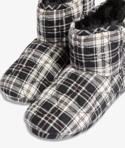 Etam Chaussons bottines à ccarreaux NOIR Cheap