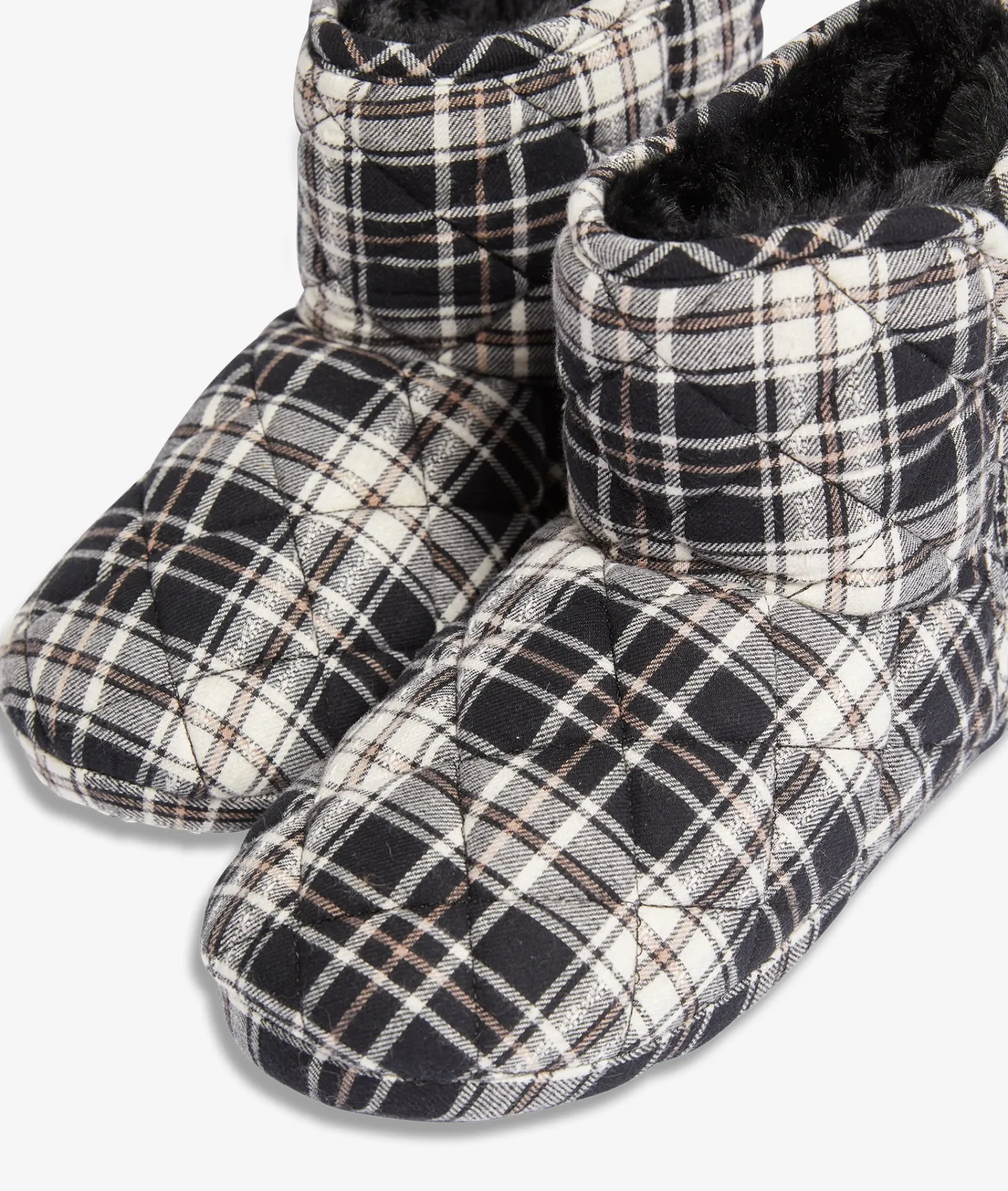 Etam Chaussons bottines à ccarreaux NOIR Cheap
