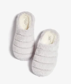 Etam Chaussons mules fourrés GRISCLAIR Discount