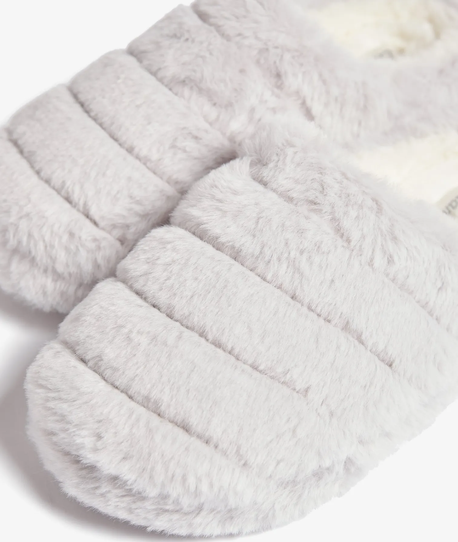 Etam Chaussons mules fourrés GRISCLAIR Discount