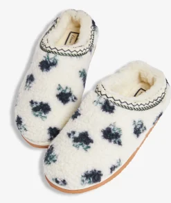 Etam Chaussons mules fourrés à fleurs MULTICOLORE Fashion