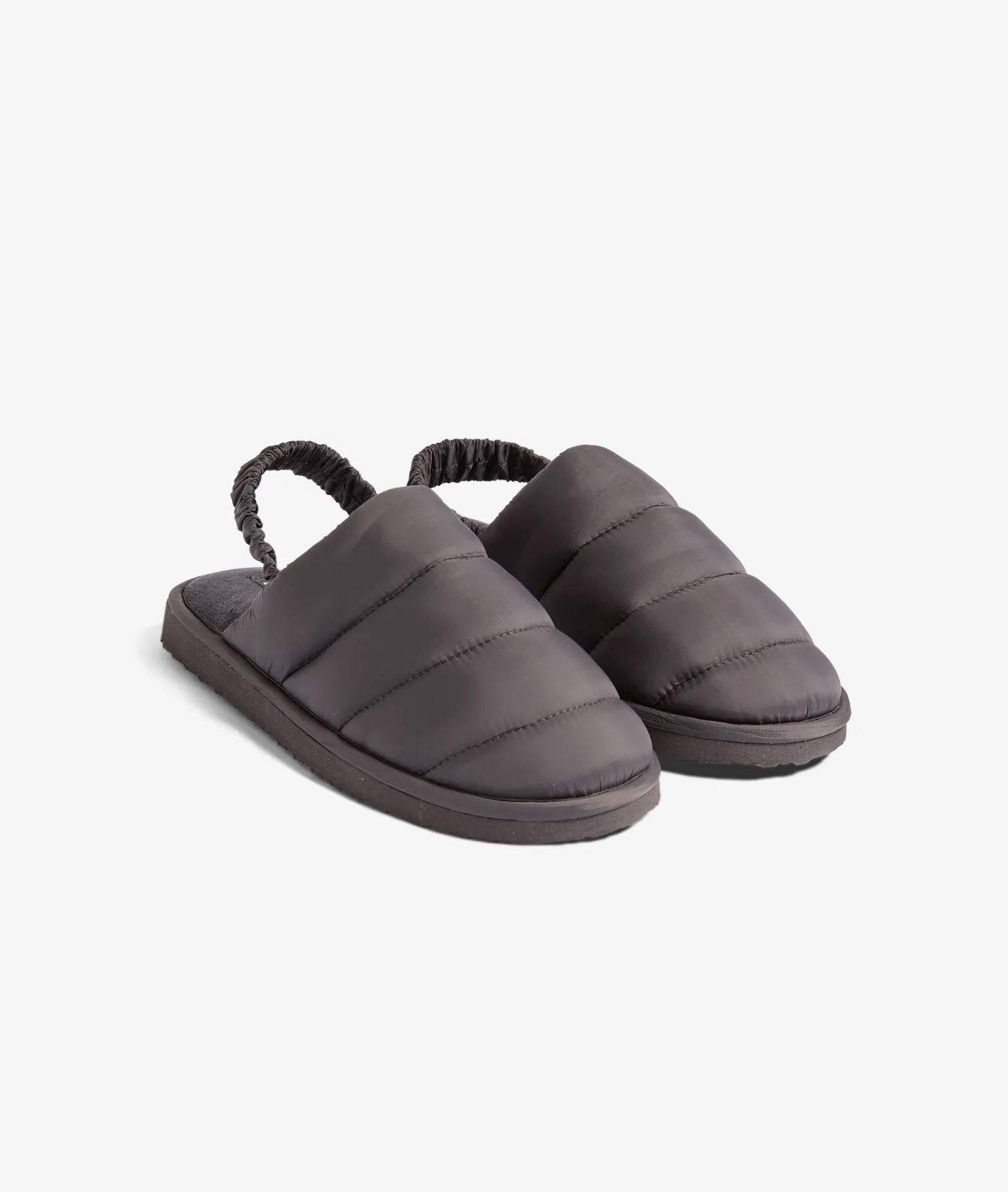 Etam Chaussons mules matelassés ANTHRACITE Flash Sale
