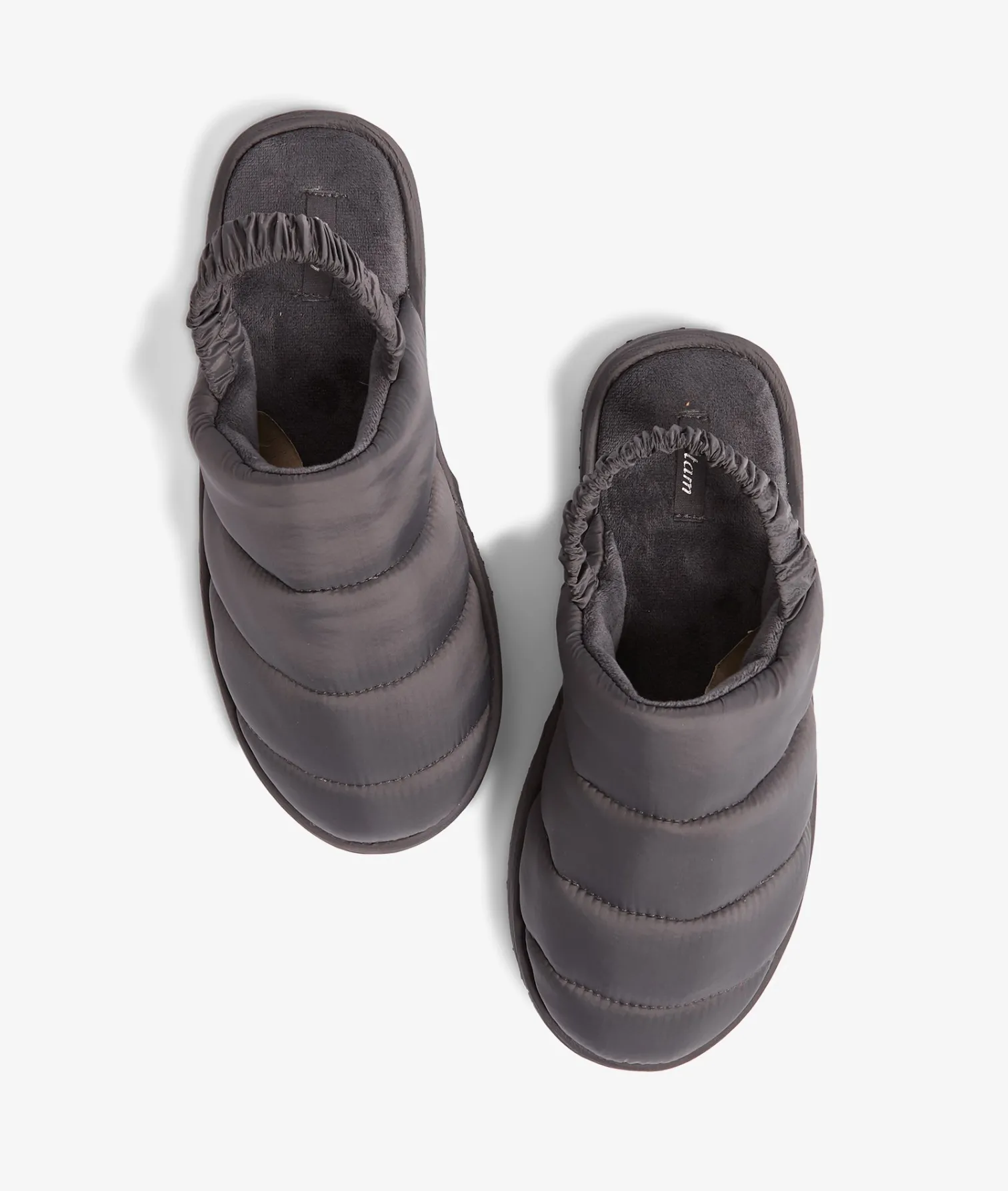 Etam Chaussons mules matelassés ANTHRACITE Flash Sale