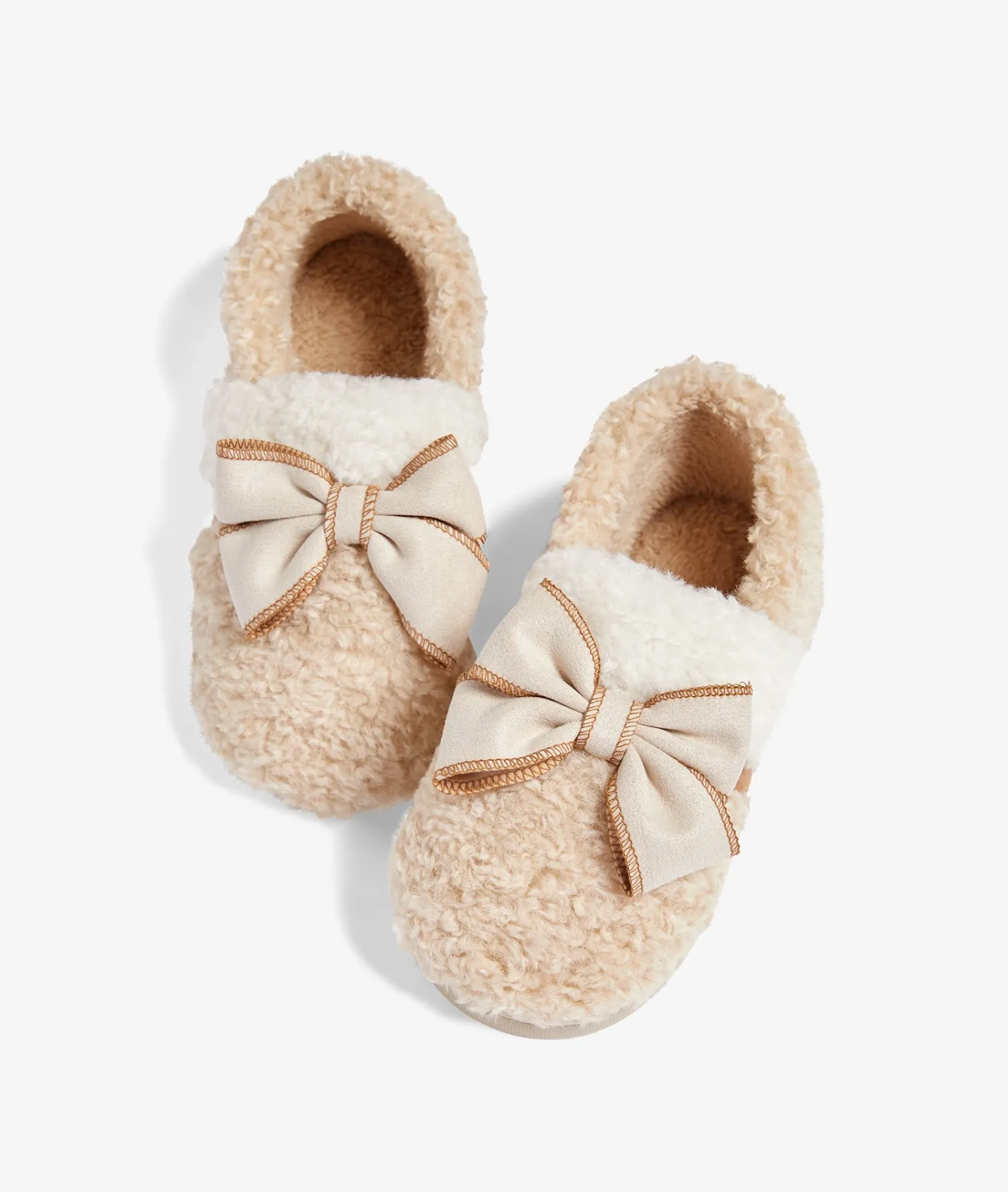 Etam Chaussons mules noeuds ECRU Cheap