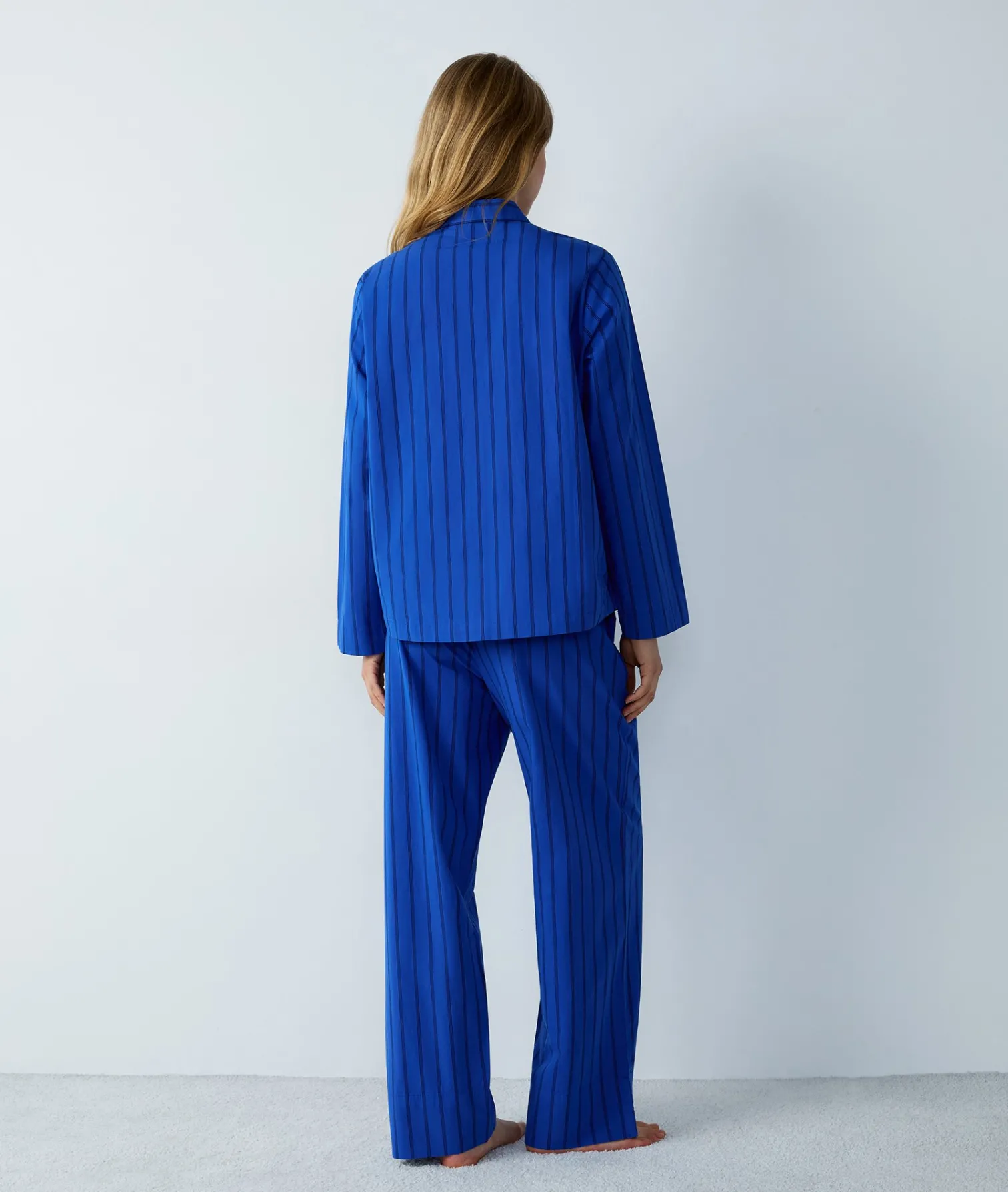 Etam Chemise de pyjama en coton à rayures BLEUROYAL Cheap