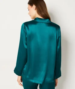 Etam Chemise de pyjama en soie EMERAUDE Sale